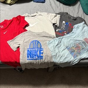 Lot- Nike Kids' T-Shirt Collection - Red, Gray, Blue